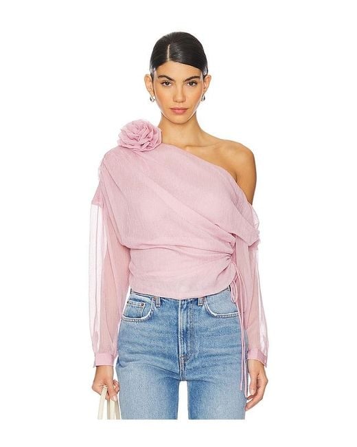 Lovers + Friends Pink Asha Top