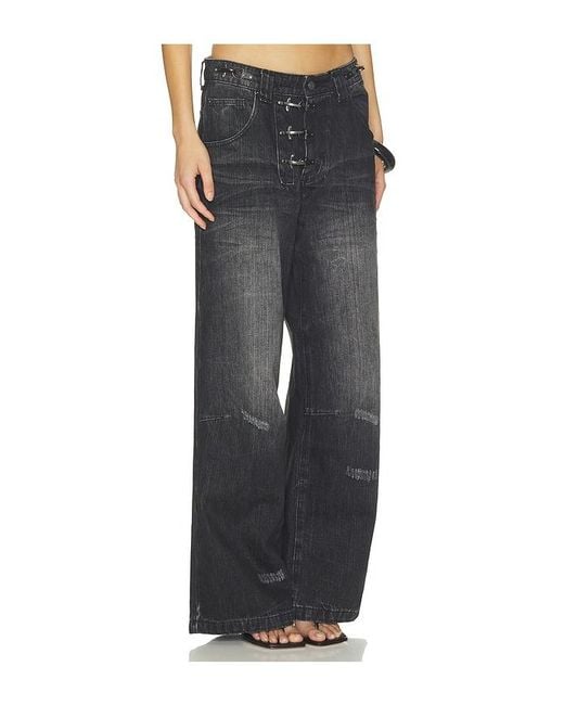 Jaded London Black Fireman Clip Colossus Jeans