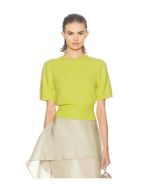 Helsa Yellow Jesebelle Knit Top