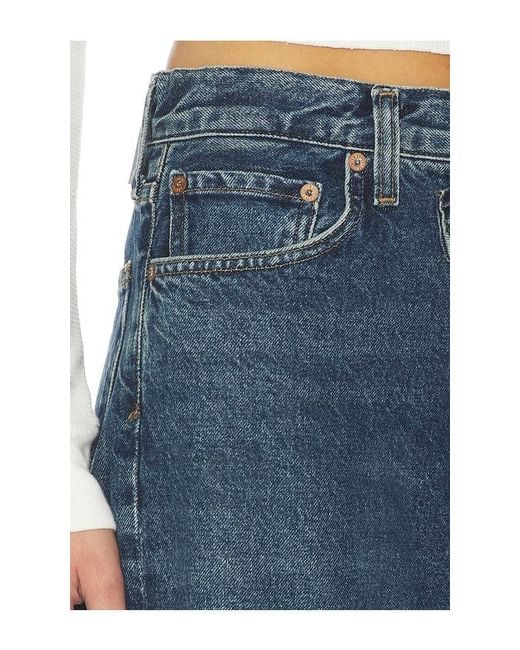 Agolde Blue Arc Criss Cross Jeans