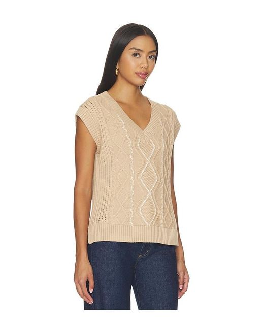 Varley Blue Benedetta Knit Top