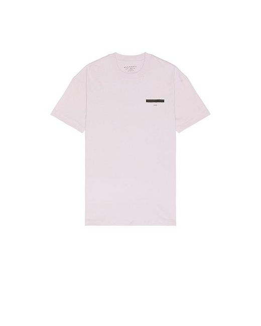 AllSaints White Redact Crew Neck Tee for men