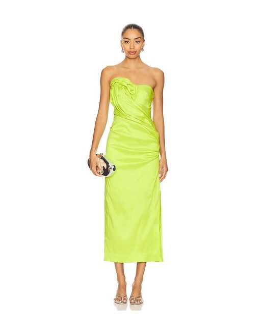 Acler Yellow Lade Maxi Dress