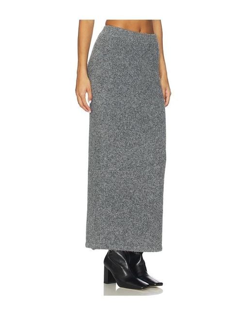 Line & Dot Gray Sonora Sweater Skirt