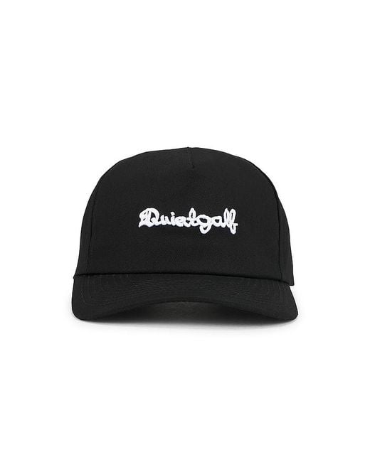 Quiet Golf Black 1959 5 Panel Hat for men