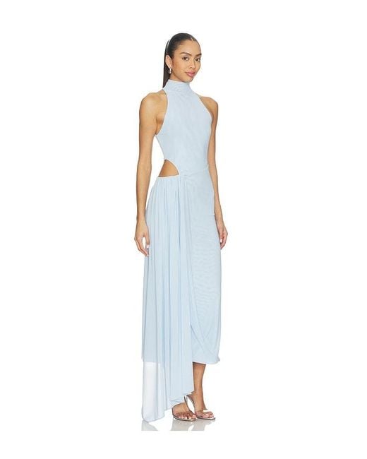 misha mesh dress MISHA Sisal one shoulder twist mesh dress  dove size XS Hire $180 Rp $380  #dress #dresshire #dressesforhire #misha #syddresshire