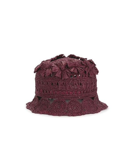 AKNVAS Red Cass Rafia Floral Bucket