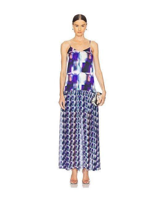 MISA Los Angles Blue Pauline Dress