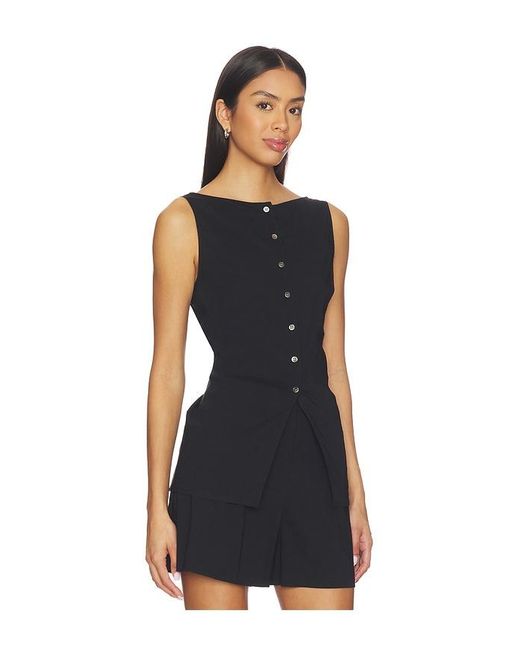 Theory Boatneck Cutaway Top in Blue | Lyst