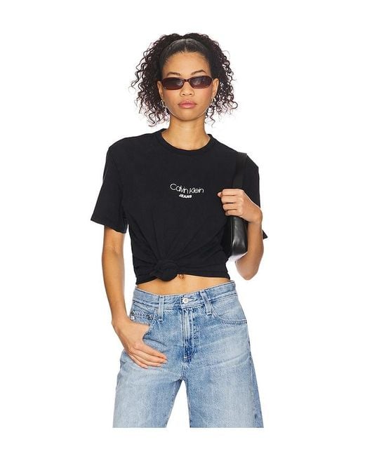 Camiseta Acid En Color Negro Talla (También En M, S, Xl/1X) Calvin Klein de hombre de color Blue