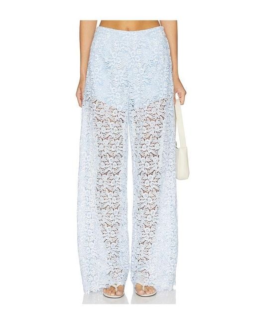 Generation Love Blue Cleo Two Tone Lace Pants