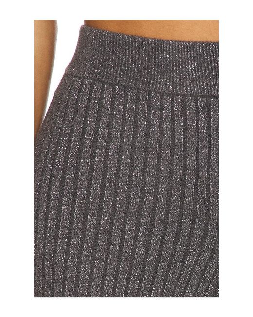 Barefoot Dreams Black Cozychic Ultra Lite Lurex Rib Wide Leg Pant
