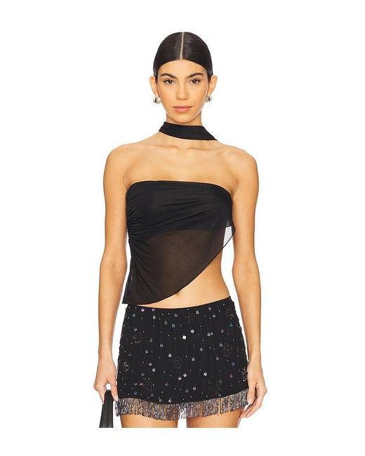 Mirror Palais Black Deity Top