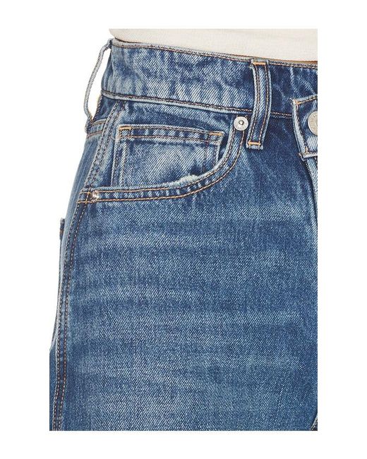 Veronica Beard Blue Taylor Wide Leg Jeans
