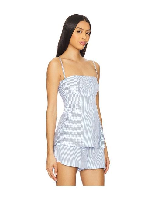 Jonathan Simkhai White Vivvy Bustier Top