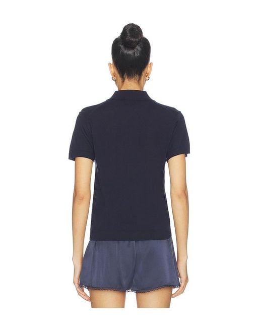 Leset Blue James Short Sleeve Polo