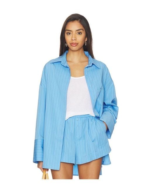 Faithfull The Brand Blue Clemente Shirt