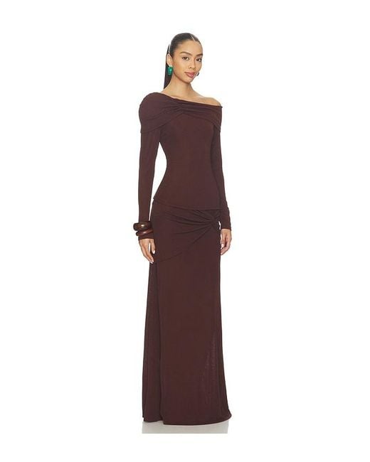 SNDY'S Purple Alix One Shoulder Top