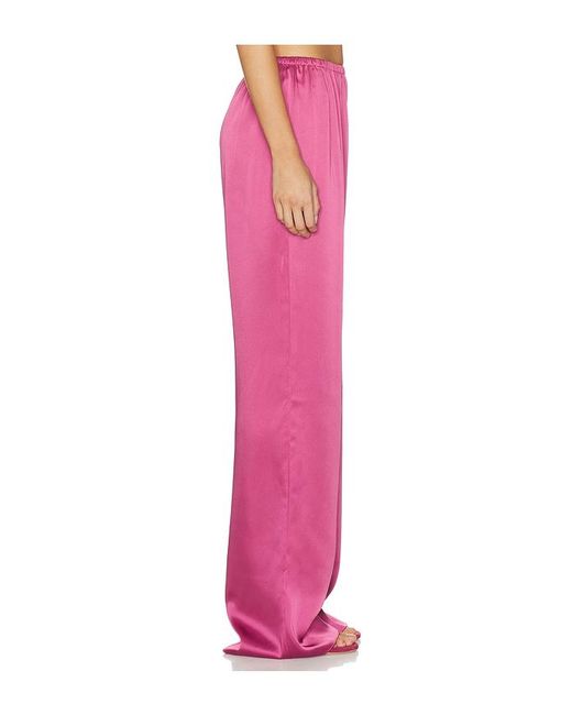 SER.O.YA Pink Lillian Satin Pant