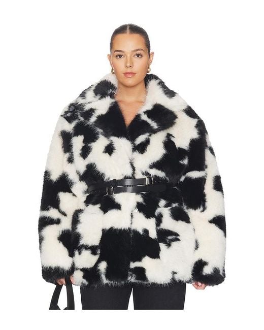 AFRM Black Livingston Faux Fur Jacket