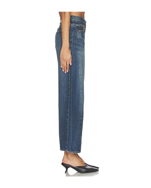 Moussy Blue Harlem Side Line Cocoon Jeans