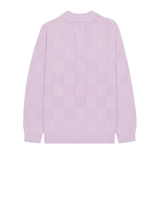 Obey Pink Albert Polo Sweater for men