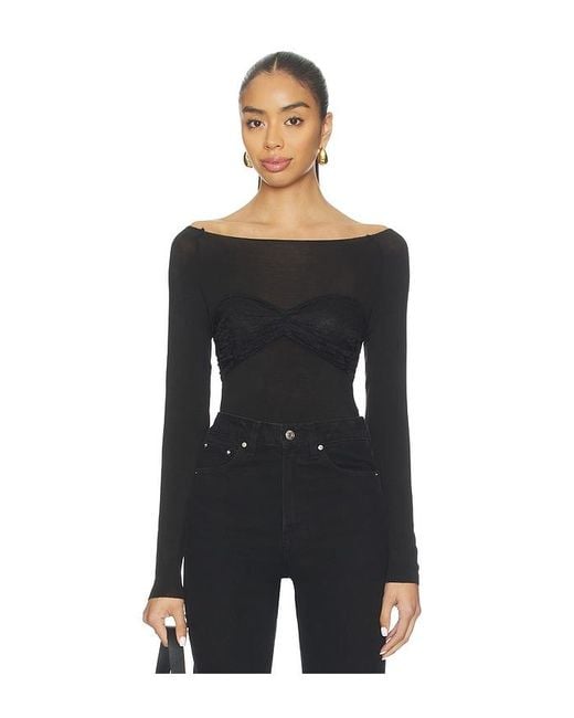 Steve Madden Black Hailey Top
