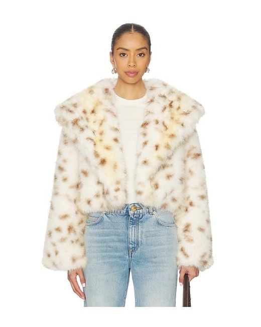 MORE TO COME Blue Rockie Faux Fur Jacket