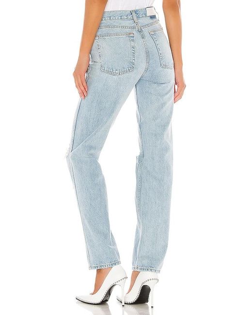 Re/done Blue Originals High Rise Loose Jeans