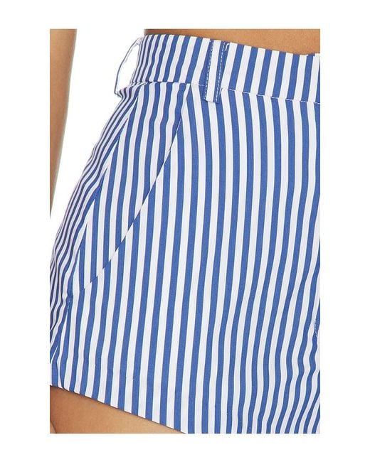 Amanda Uprichard Blue Cara Shorts