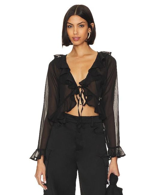 KAT THE LABEL Black Winnie Blouse