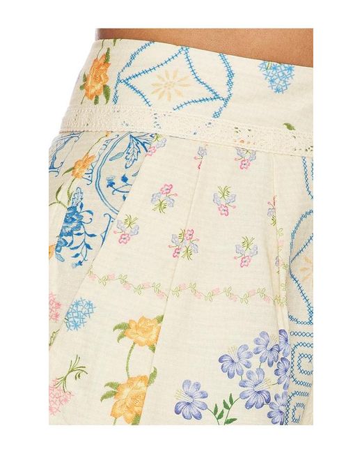 Agua Bendita White Lia Bleu Short