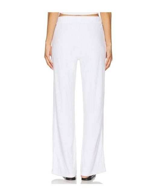 Bobi White Wide Leg Pant