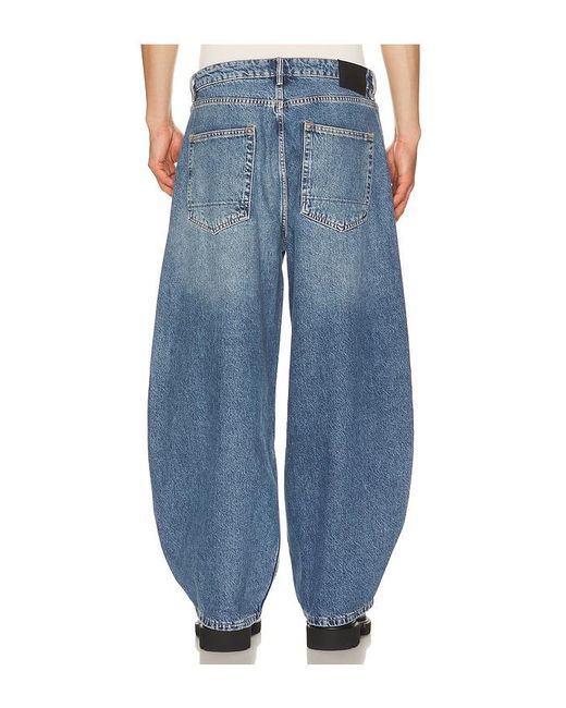 AllSaints Blue Barrel Trash Jeans for men