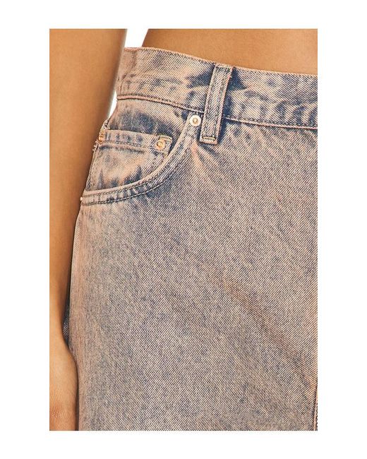 GRLFRND Natural Mid-Rise Baggy Wide Leg Jeans