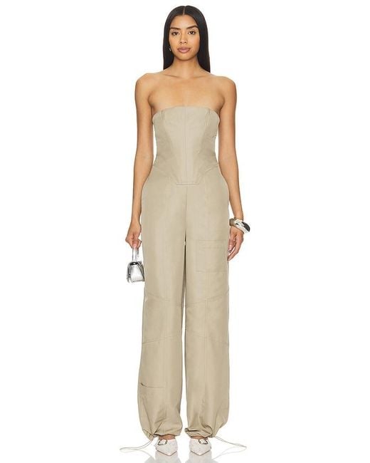 Lovers + Friends Natural Meadow Jumpsuit