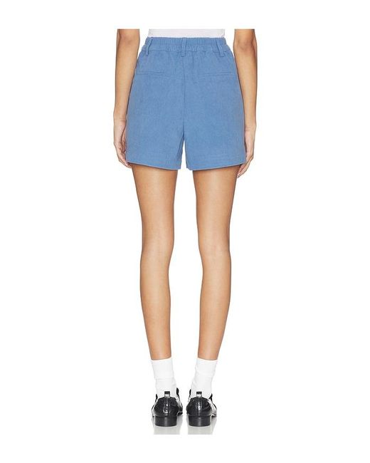 Varley Blue Jorden Pleat Short