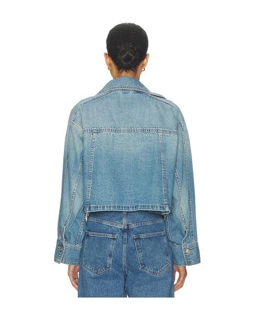Free People Blue Side To Side Jacket