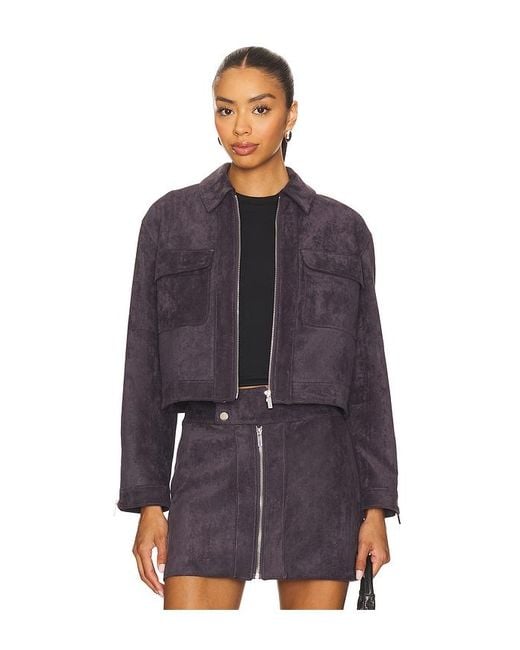 Amanda Uprichard Purple Becker Jacket
