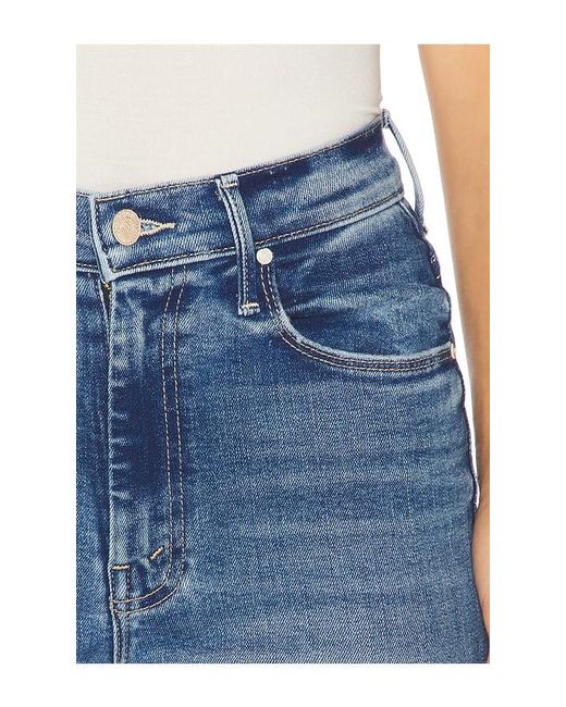 Mother Blue High Waisted Weekend Skimp Jeans
