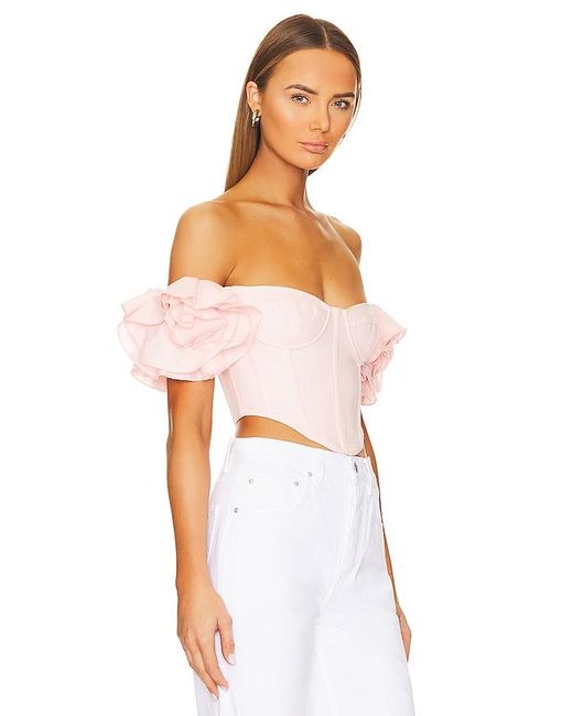 Bardot White Sigma Corset Top