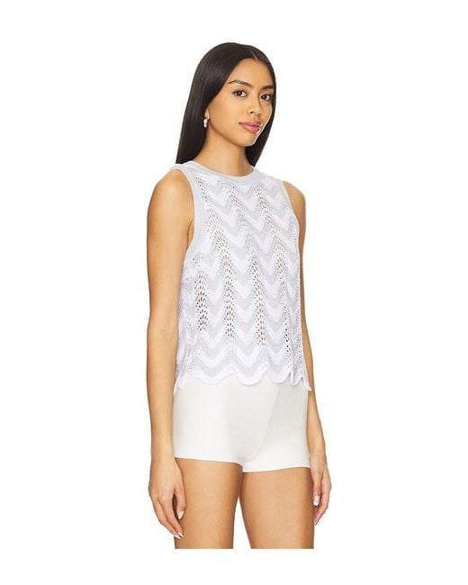 525 Kayla スリーブレストップス White