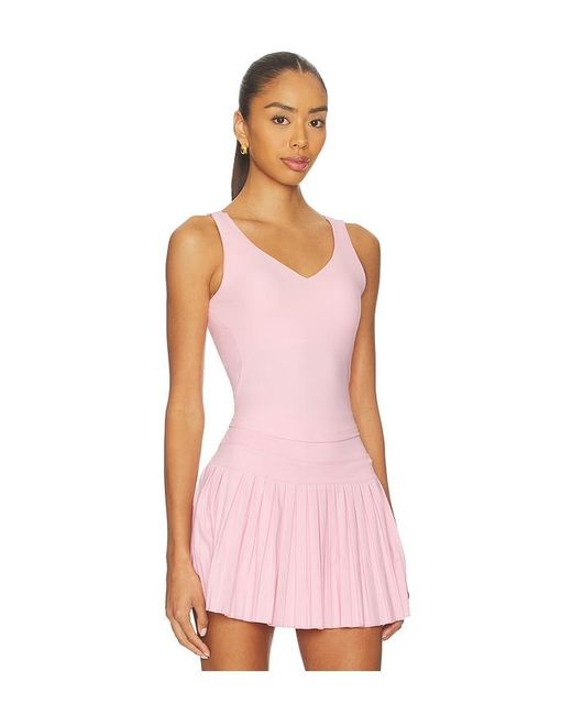 Gold Hinge Pink Open Back Sweetheart Tank Top