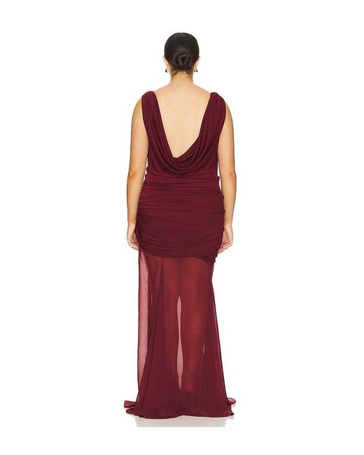 L'academie Red 'Academie Enoa Midi Dress