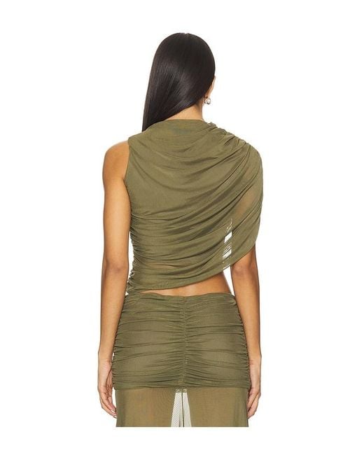 Amanda Uprichard Green Leo Top