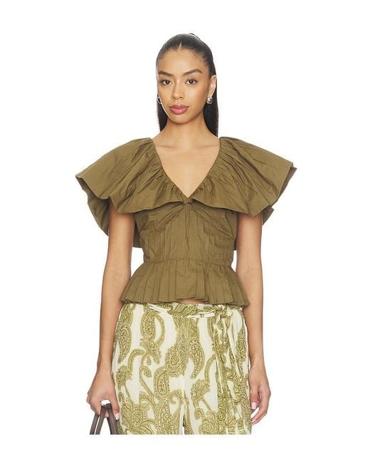 Scarlett Poppies Green Sagar Top