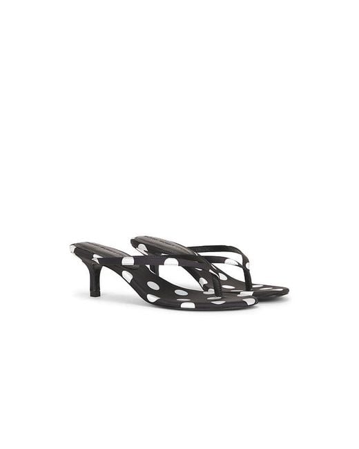 Black Suede Studio White Tash 50 Mule