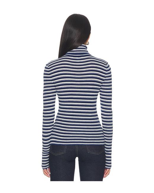 FAVORITE DAUGHTER Blue The Amelia Long Sleeve Top