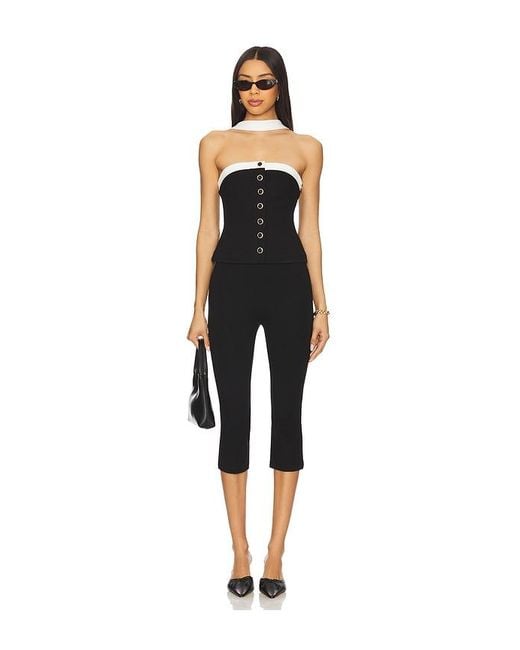Lovers + Friends Black Audrey Capri Pant