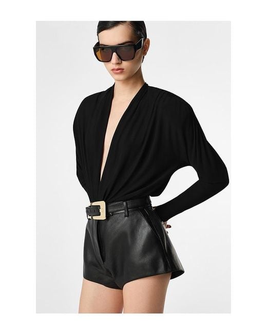 REVOLVE LOS ANGELES Black Kova Leather Hot Short